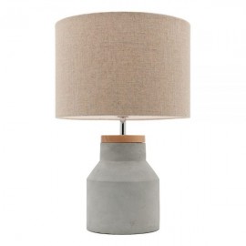 Mercator-Moby Timber and Concrete Table Lamp - Grey
